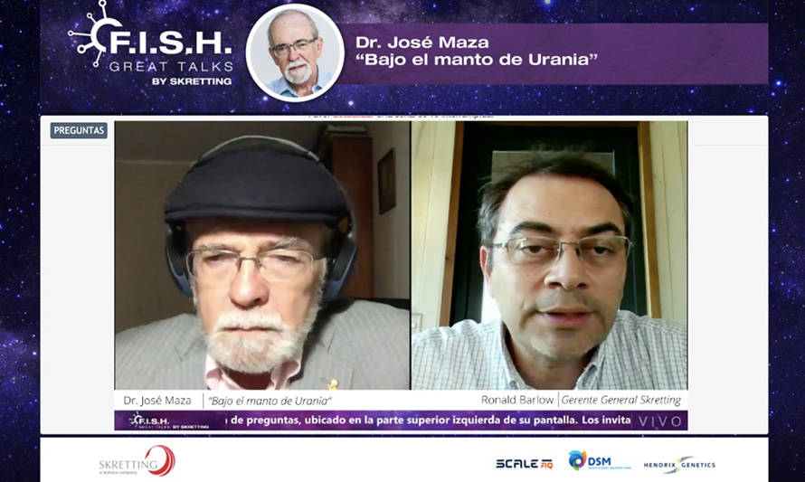 El astrónomo José Maza llamó a la colaboración dentro de la industria acuícola