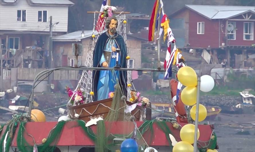 A pesar de no ser feriado, pescadores de Puerto Montt celebraron la Fiesta de San Pedro