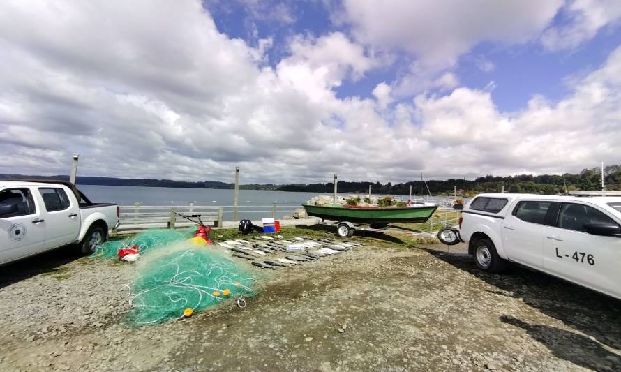 Pescadores furtivos se dan a la fuga en lago Rupanco